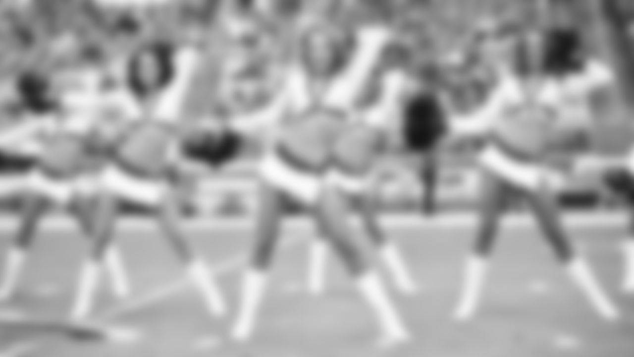 Images of Cardinals cheerleader Jacqueline during the 2018 season