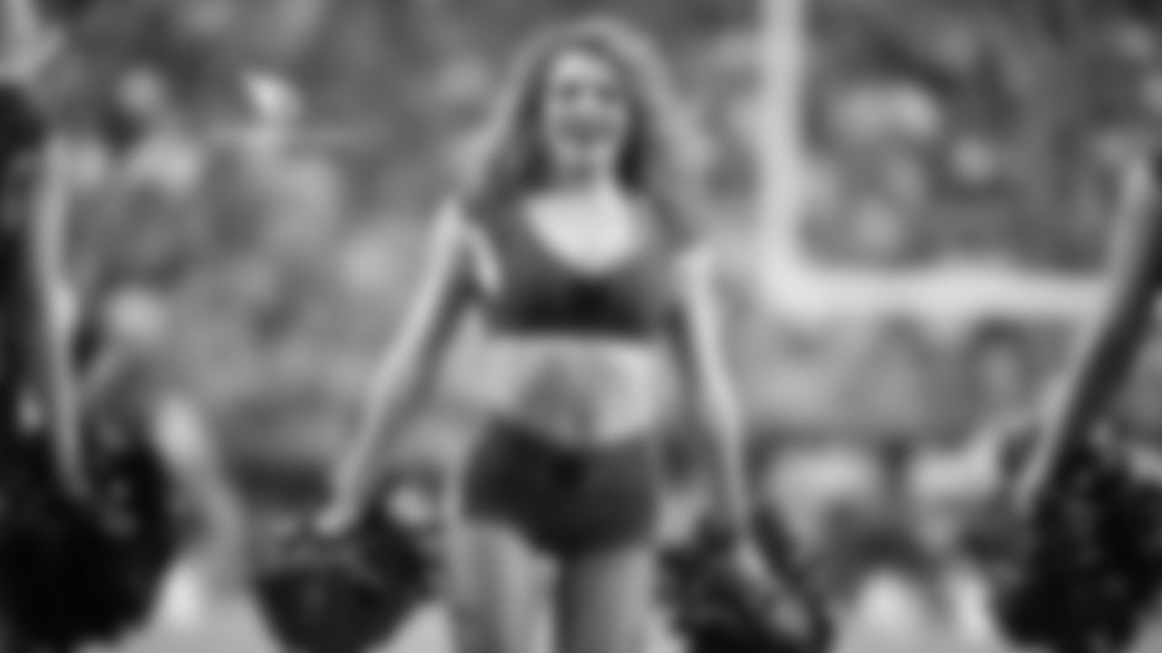 Images of Cardinals cheerleader Alexis from the 2018 season