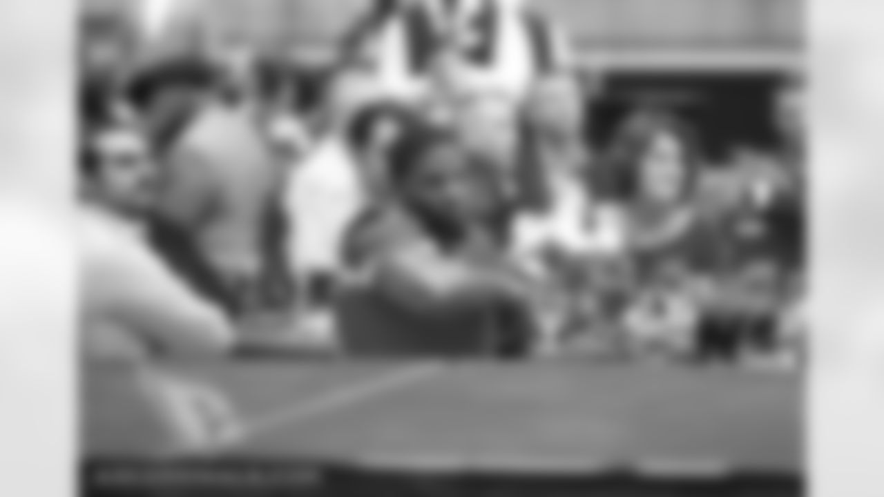 RB David Johnson at his table