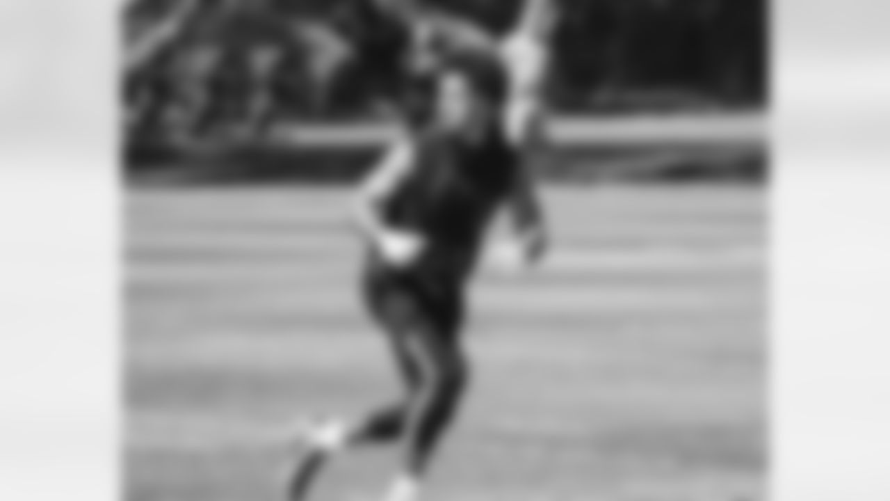 CB Byron Murphy engages in defensive back drills