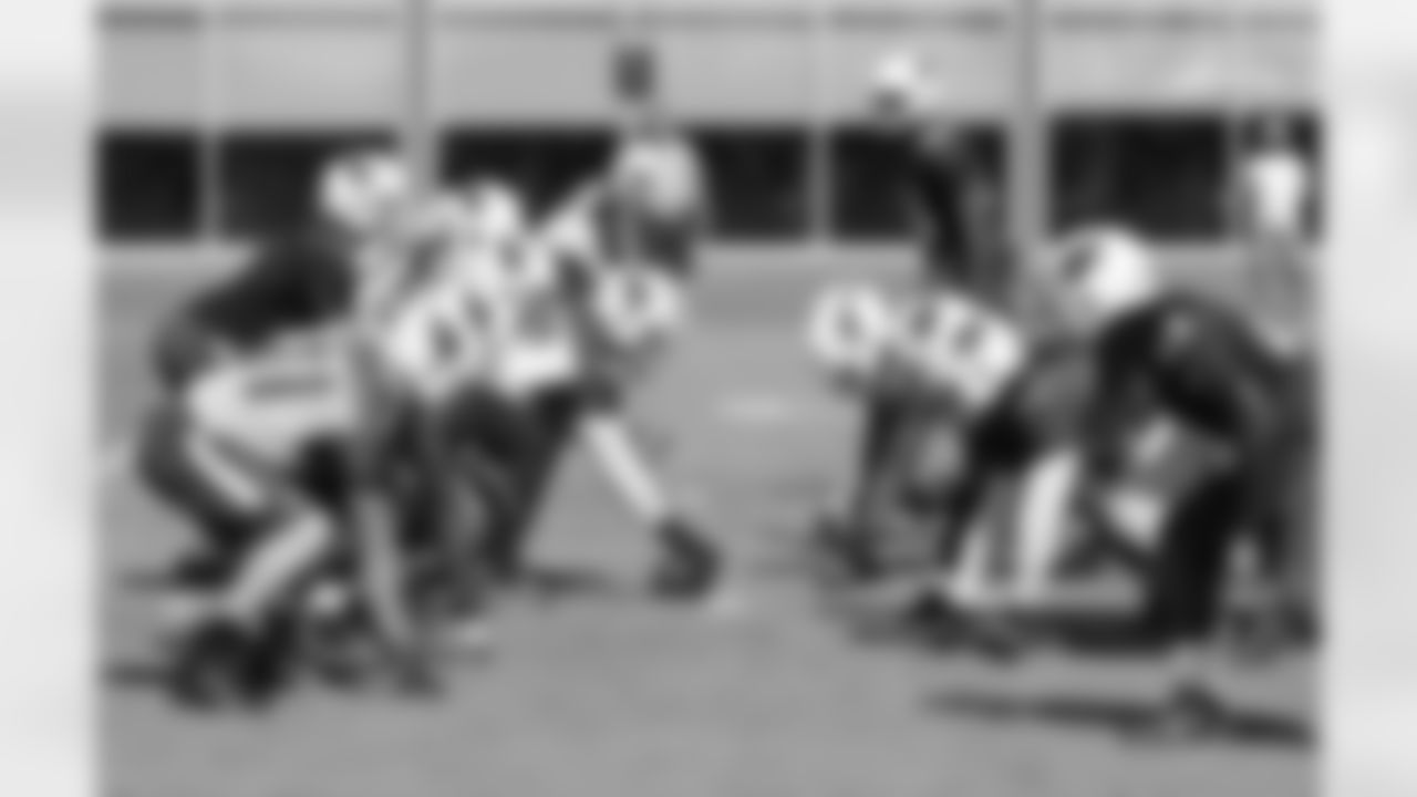 At the line of scrimmage