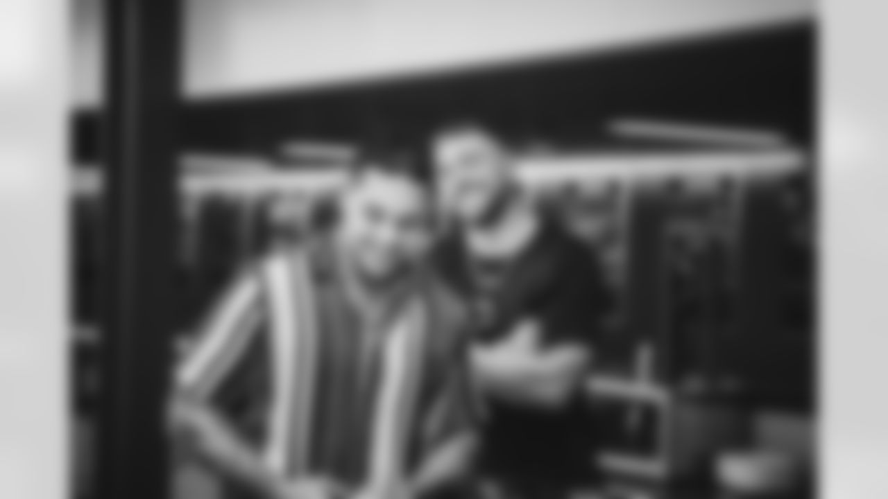 James Conner and Zach Ertz after signing contracts.