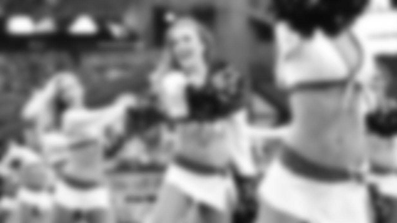 Images of Cardinals cheerleader Jacqueline during the 2018 season
