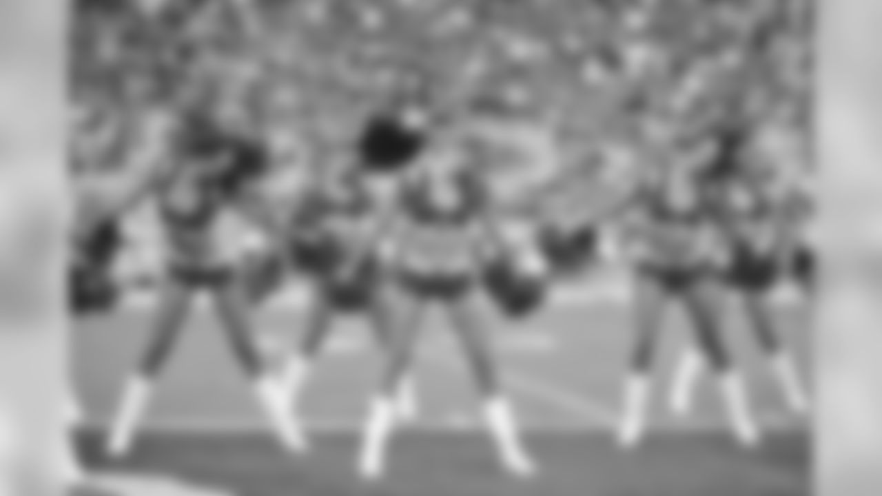 Images of the Cardinals cheerleaders at the Cards-Falcons game.