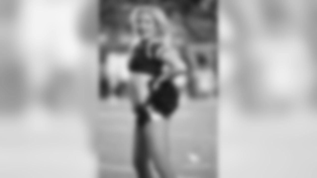 Images of Cardinals cheerleader Melody from the 2018 season