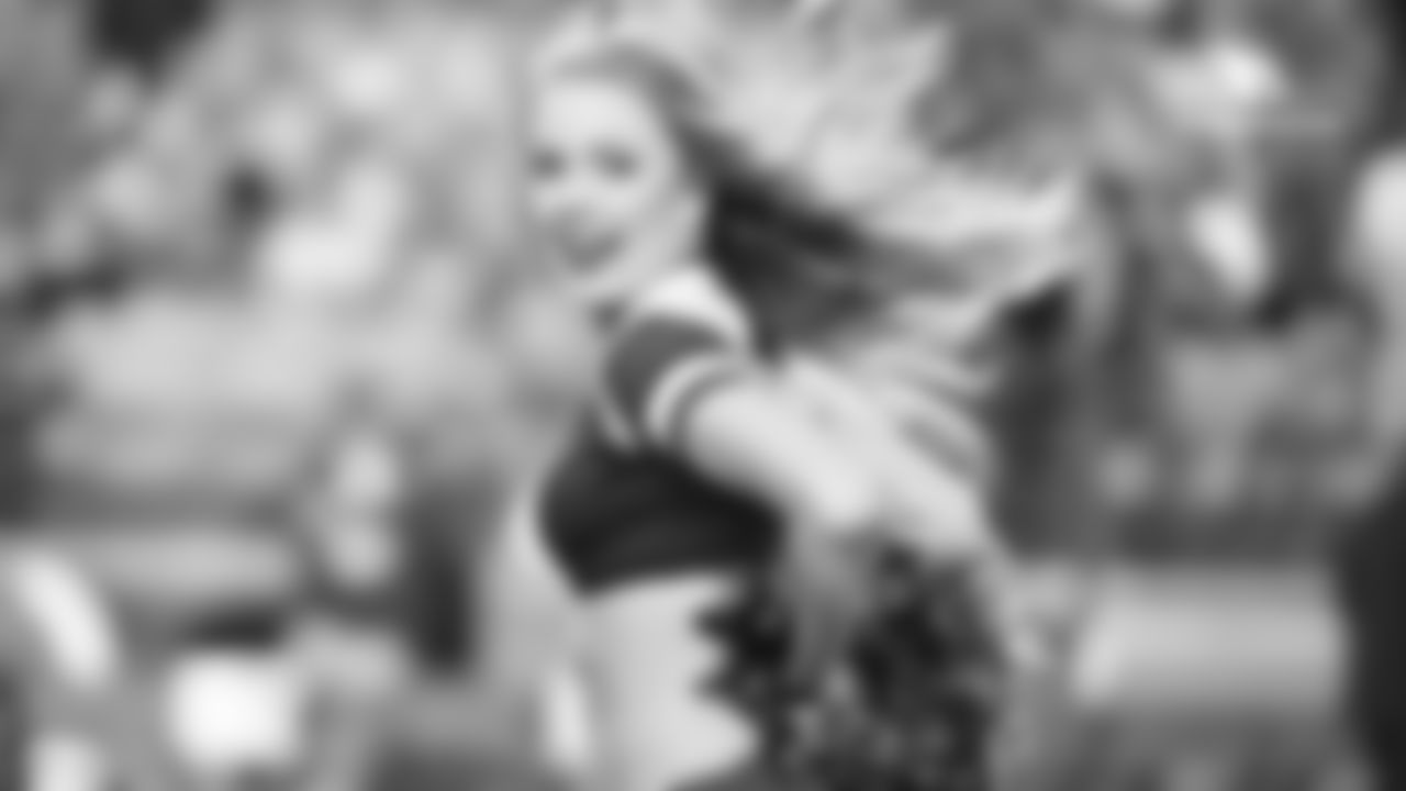 Images of Cardinals cheerleader Jacqueline during the 2018 season