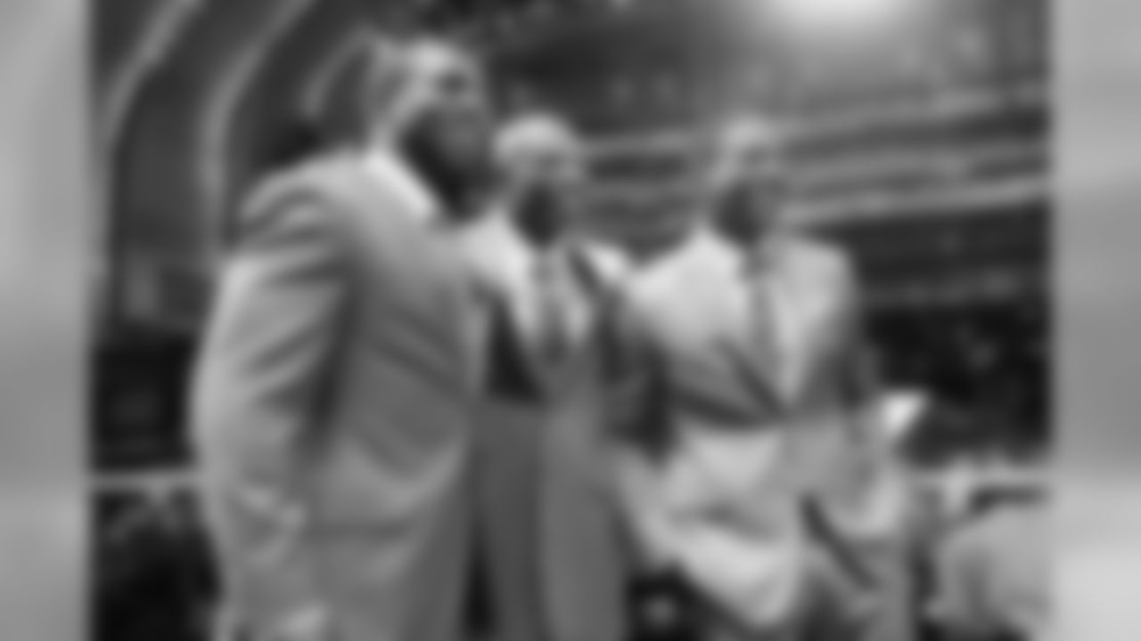 CB Patrick Peterson (right), with Deion Sanders (center) and Prince Amukamara at the 2011 draft.