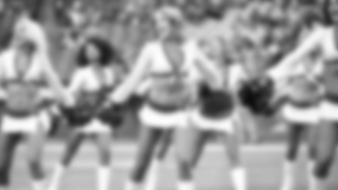 Images of Cardinals cheerleader Jacqueline during the 2018 season