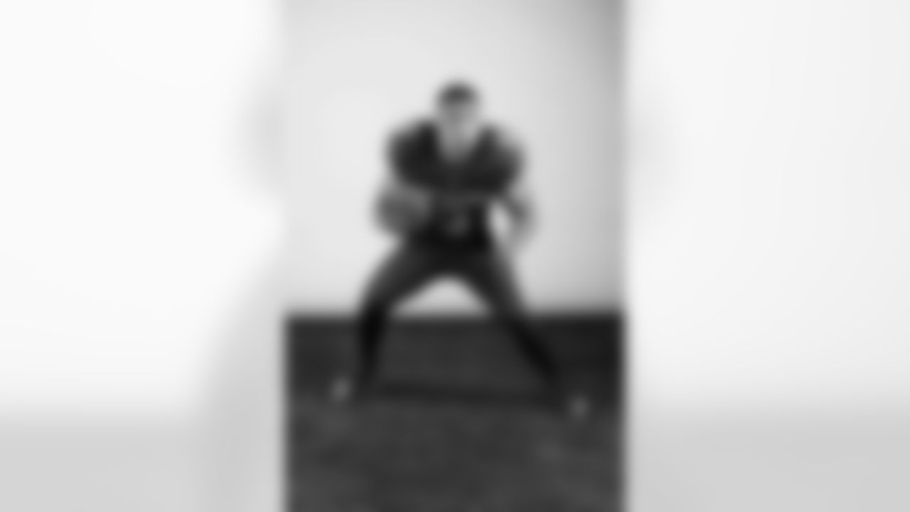 Arizona Cardinals running back James Conner (6) poses for a photo during a photoshoot for the 2023 Arizona Cardinals Uniforms on Thursday, April 13, 2023.