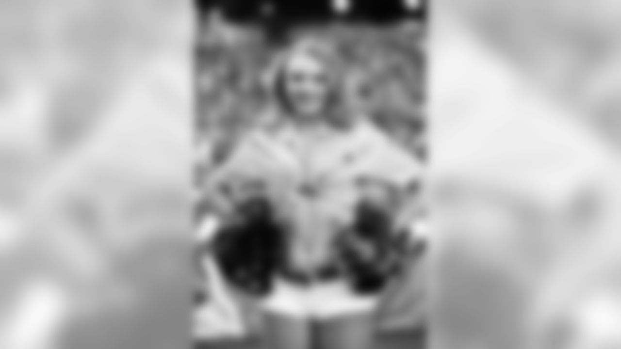 Images of Cardinals cheerleader Danielle from the 2019 season