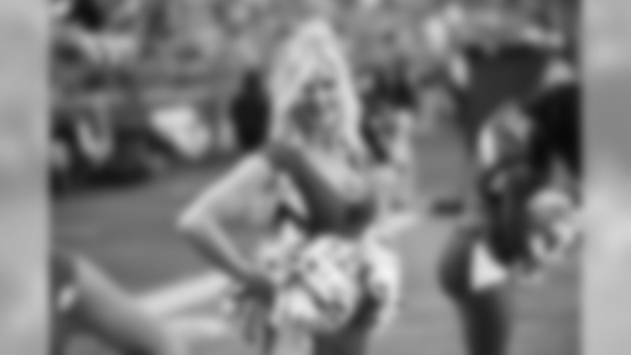 Images of Cardinals cheerleader Coley during the 2019 season