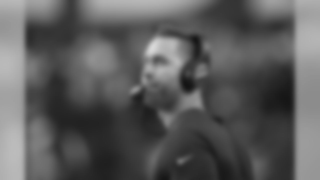 Arizona Cardinals head coach Kliff Kingsbury watches play during the first half of an NFL football game against the Los Angeles Rams on Sunday.