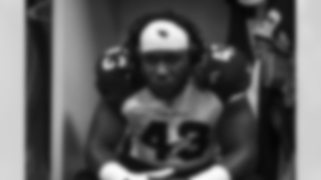 Arizona Cardinals linebacker Jesse Luketa (43) during the 2022 regular season game between the Arizona Cardinals and the Denver Broncos on Sunday, Dec. 18, 2022 in Denver, CO.
