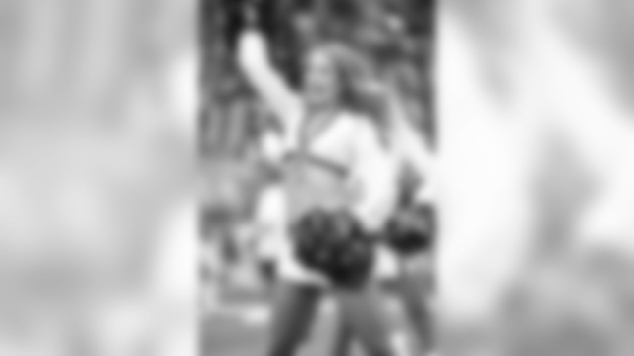Images of Cardinals cheerleader Jacqueline during the 2018 season
