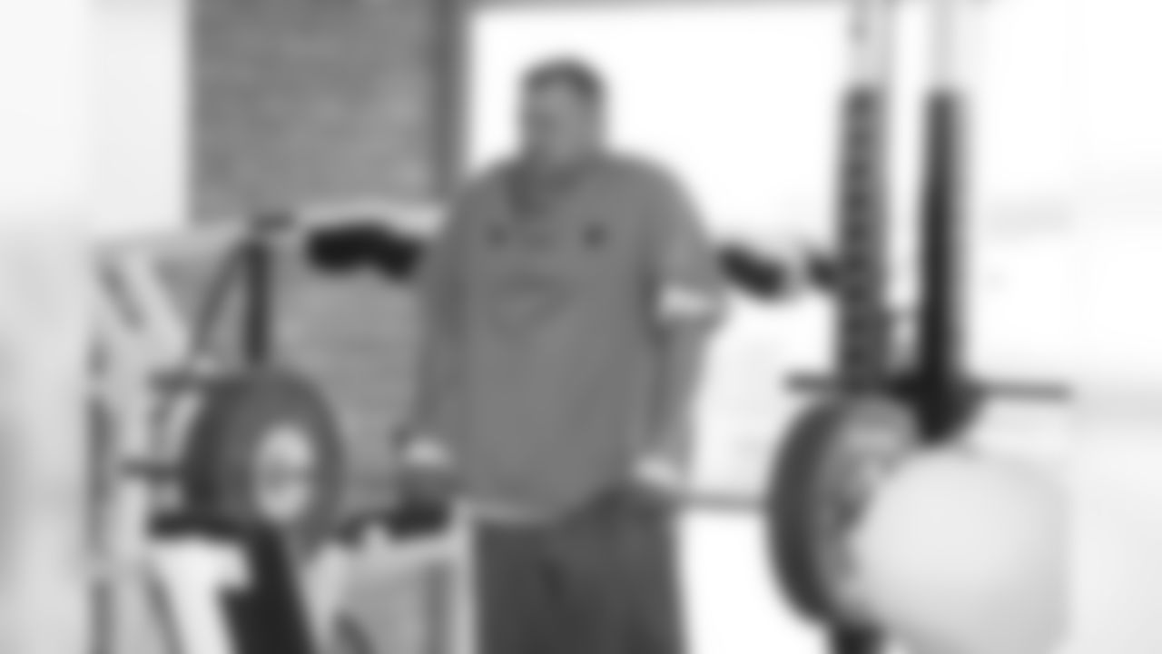 Coach John Lott takes part