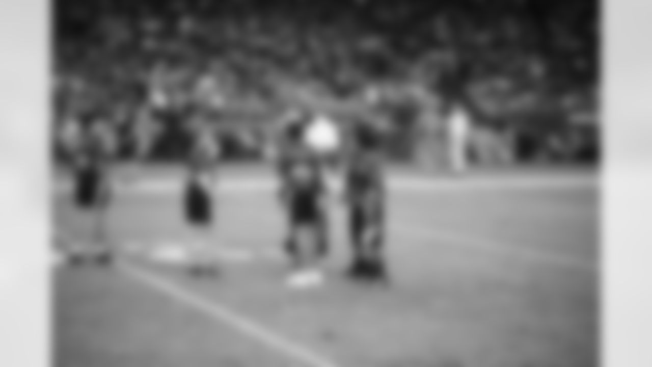 Youth football halftime during the 2023 preseason game between the Arizona Cardinals and the Denver Broncos on Friday, Aug 11, 2023 in Glendale, AZ.