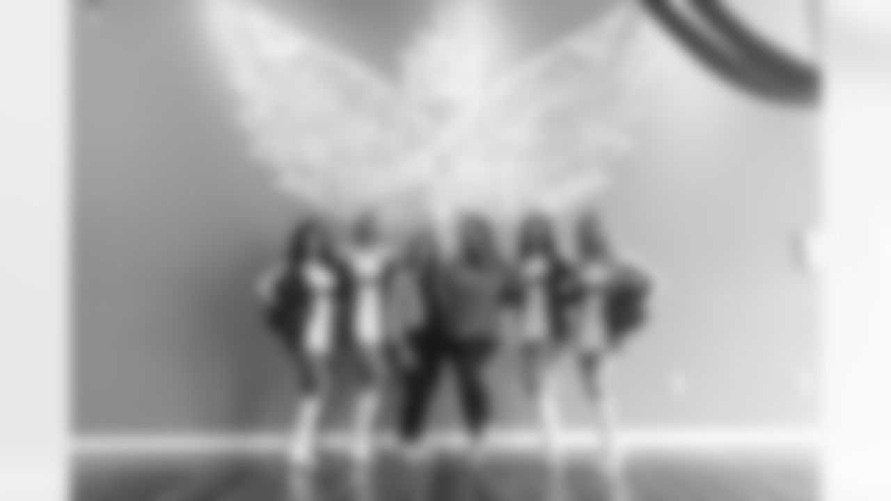 The Arizona Cardinals Cheerleaders deliver food to Elevate Yoga & Wellness as part of Women's History Month on Sunday, March 5, 2023 in Phoenix, AZ.