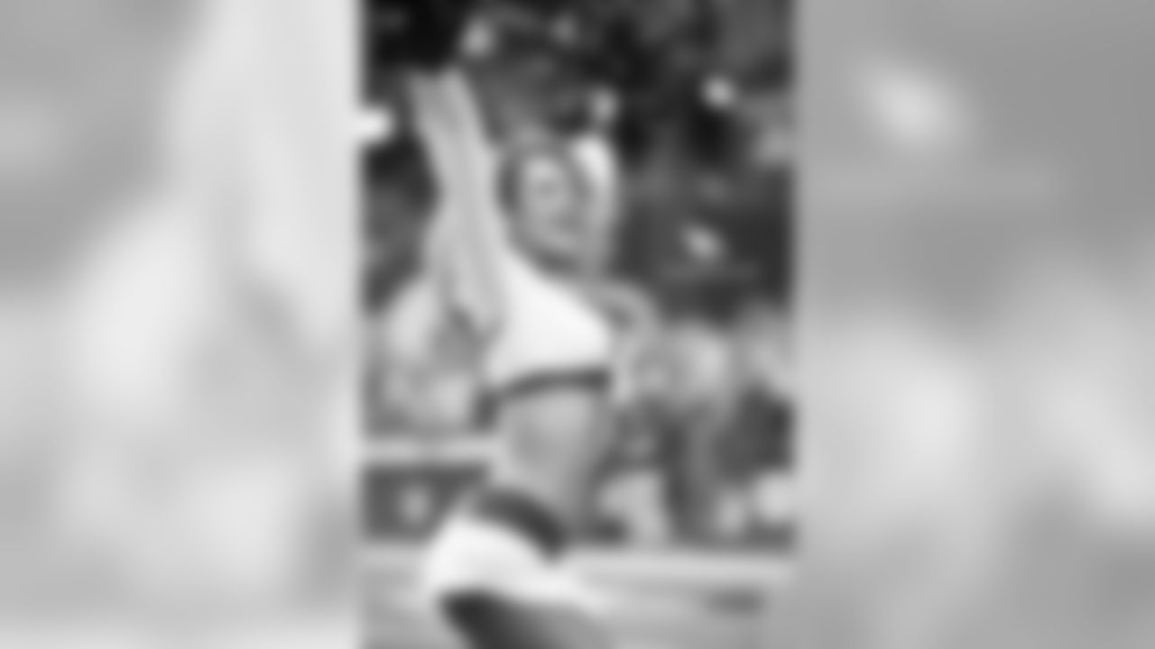 Images of Cardinals cheerleader Alexis from the 2018 season