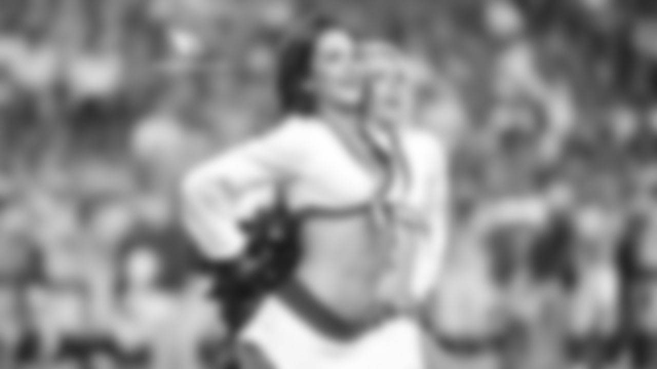 Images of Cardinals cheerleader Kelsie during the 2018 season