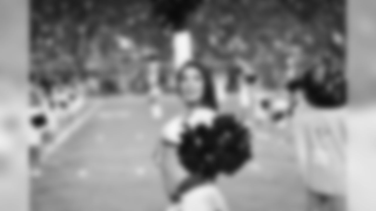 Images of the Cardinals cheerleaders during the first half of the preseason opener against the Chargers