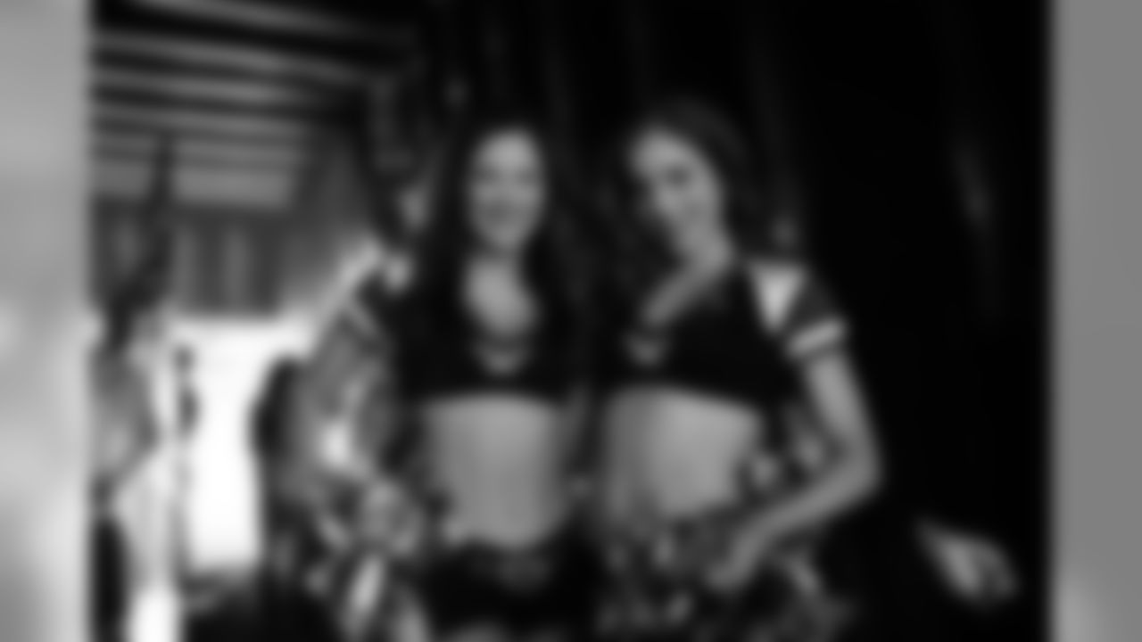 Images of Cardinals cheerleader Amanda during the 2019 season