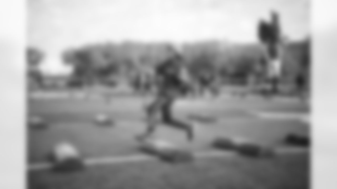 The Arizona Cardinals and State Farm host a Youth Football Camp for elementary students at Mountain Pointe High School on Tuesday, December 6, 2022 in Tempe, AZ.