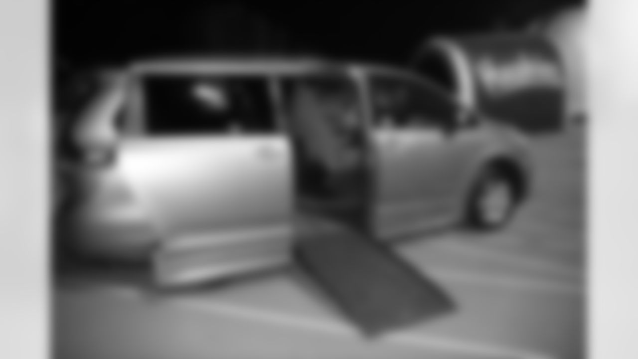 Inside view of the customized van