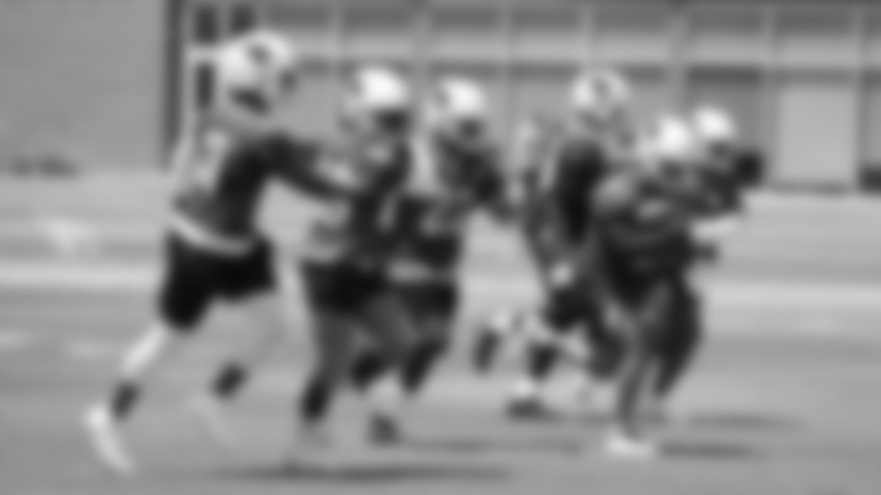 The running backs work.