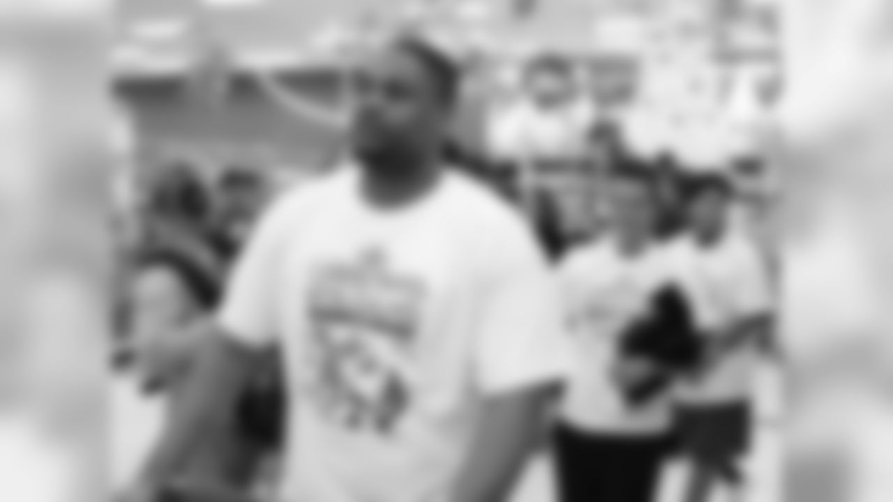 DT Corey Peters with his shoppers