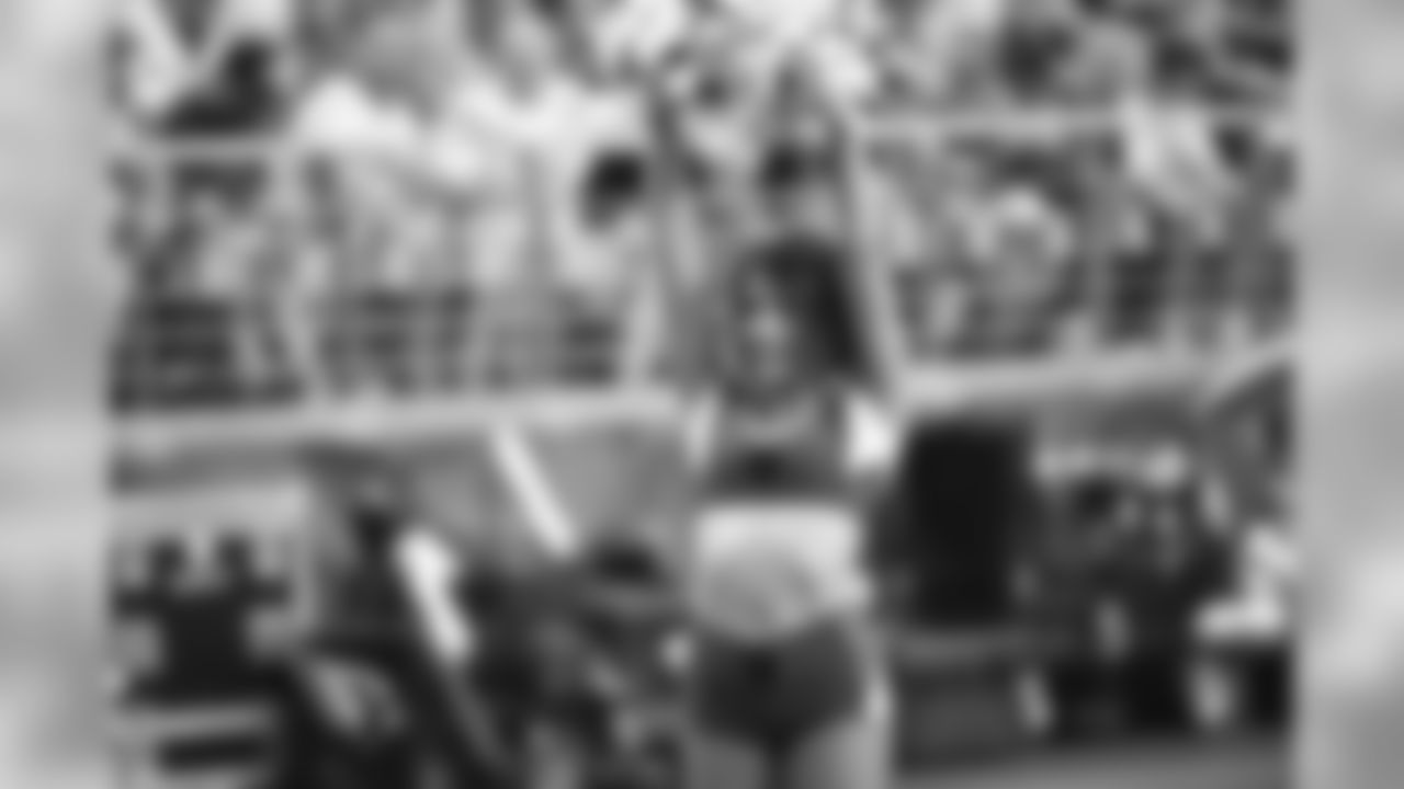 Images of Cardinals cheerleader Monica during the 2019 season