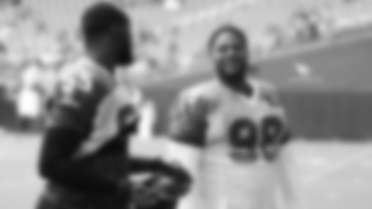 DE Chandler Jones (left) and DT Corey Peters