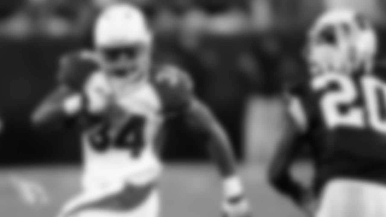 RB Tim Hightower carries the ball.