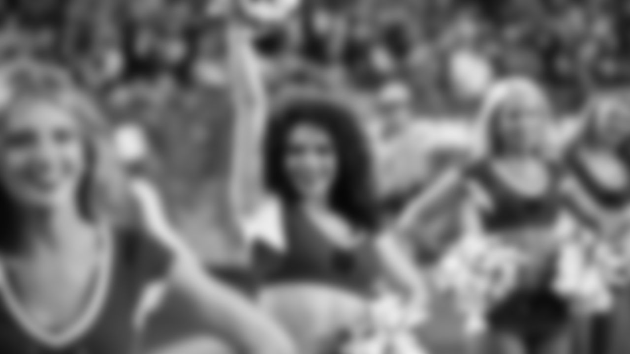 Images of Cardinals cheerleader Alexis during the 2019 season