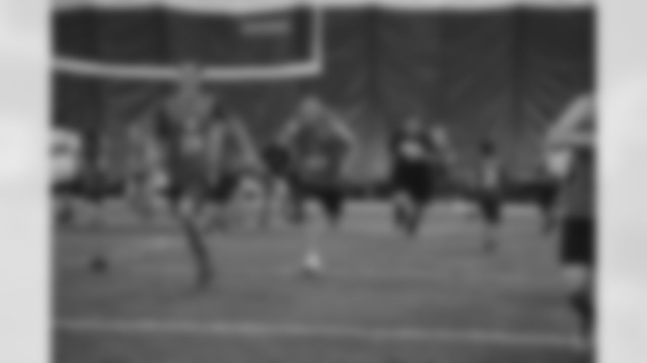 The Arizona Cardinals teamed up Mikey's League to host an Adaptive Football Camp on Saturday, June 18, 2022 in the Cardinals practice bubble in Tempe, AZ.