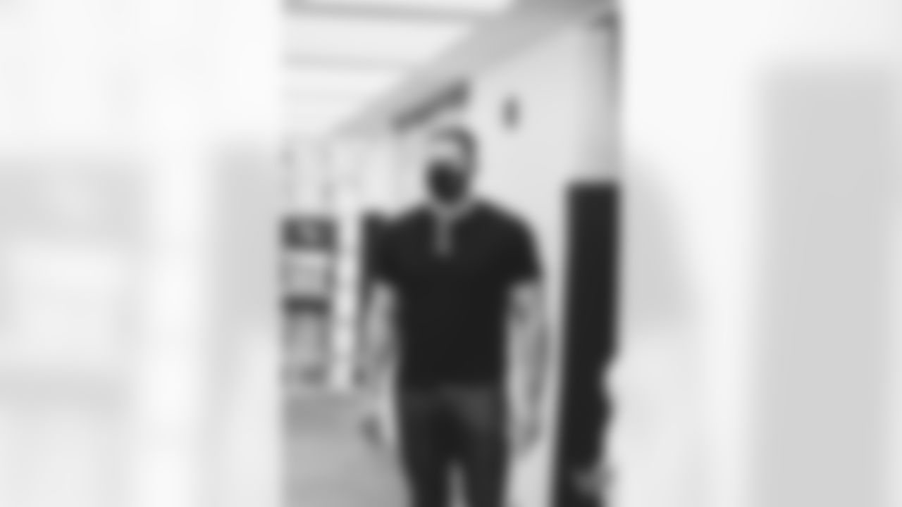 DE J.J. Watt at the Cardinals' facility.