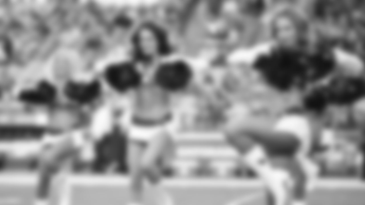 Images of the Cardinals cheerleaders during the Week 14 matchup against Detroit