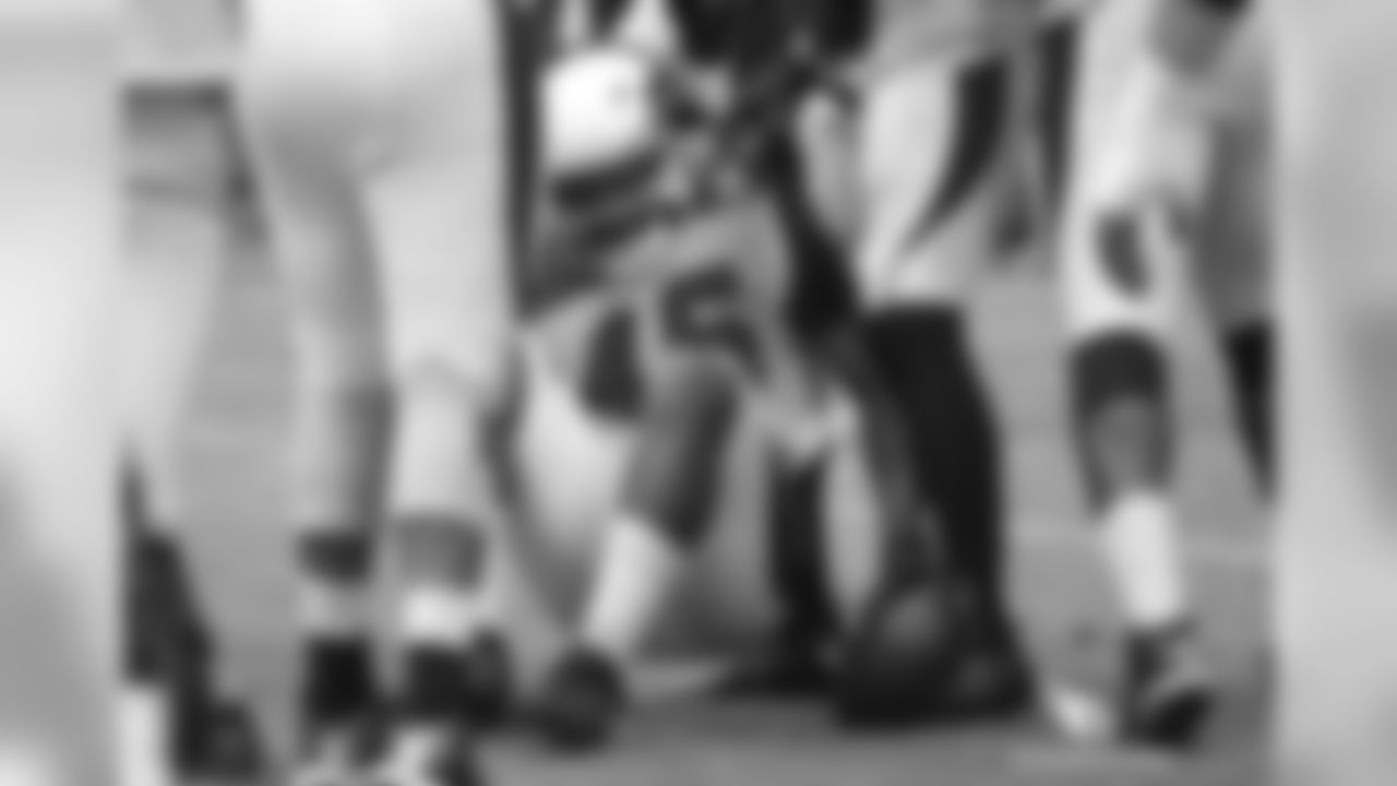 RB James Summers is helped up