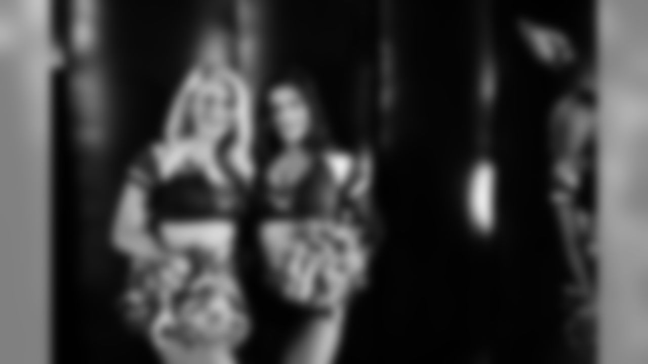 Images of Cardinals cheerleader Vanessa during the 2019 season