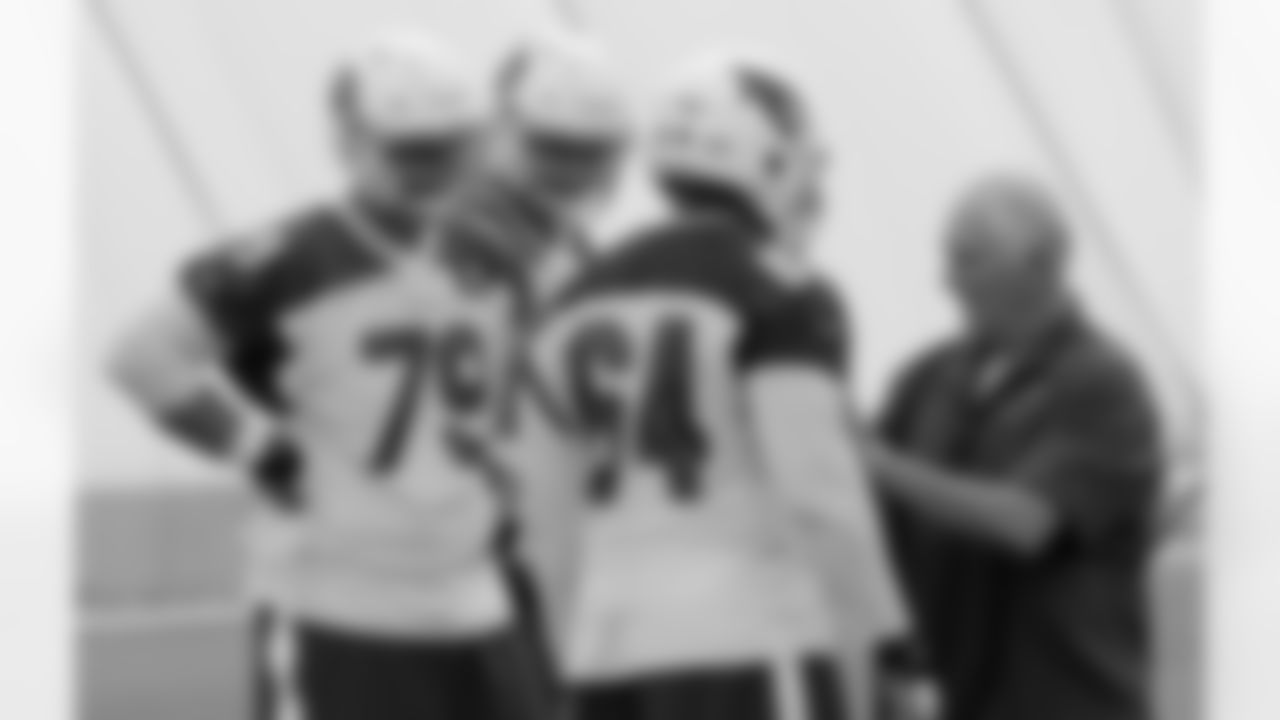 Assistant offensive line coach Larry Zierlein