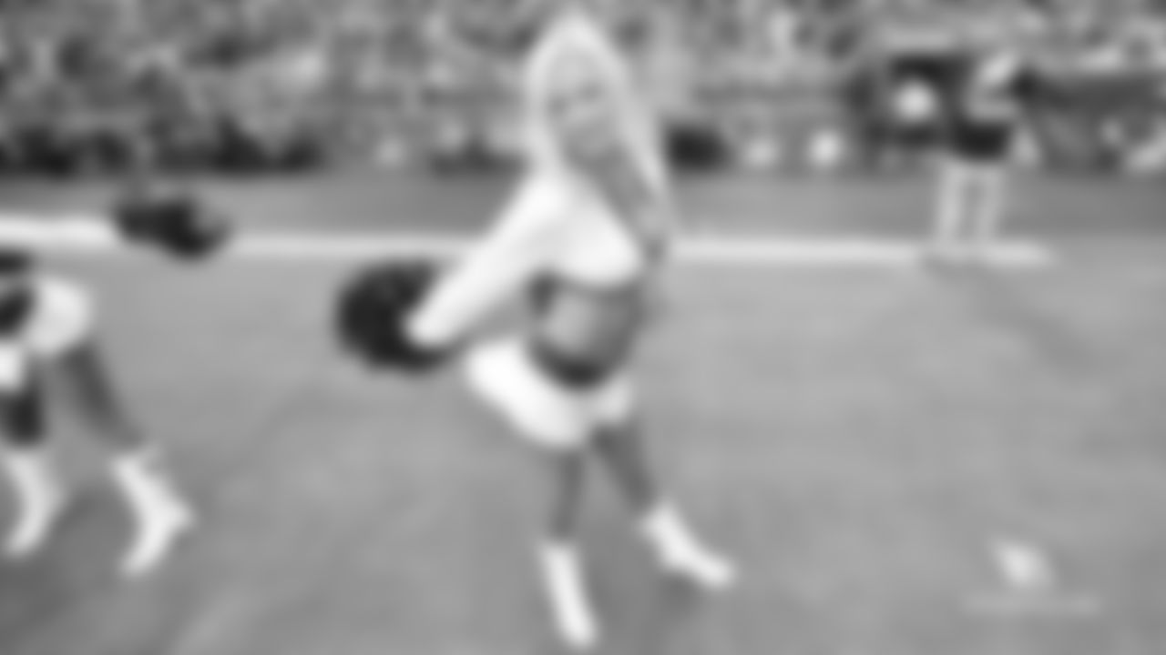 Images of Cardinals cheerleader Coley from the 2018 season