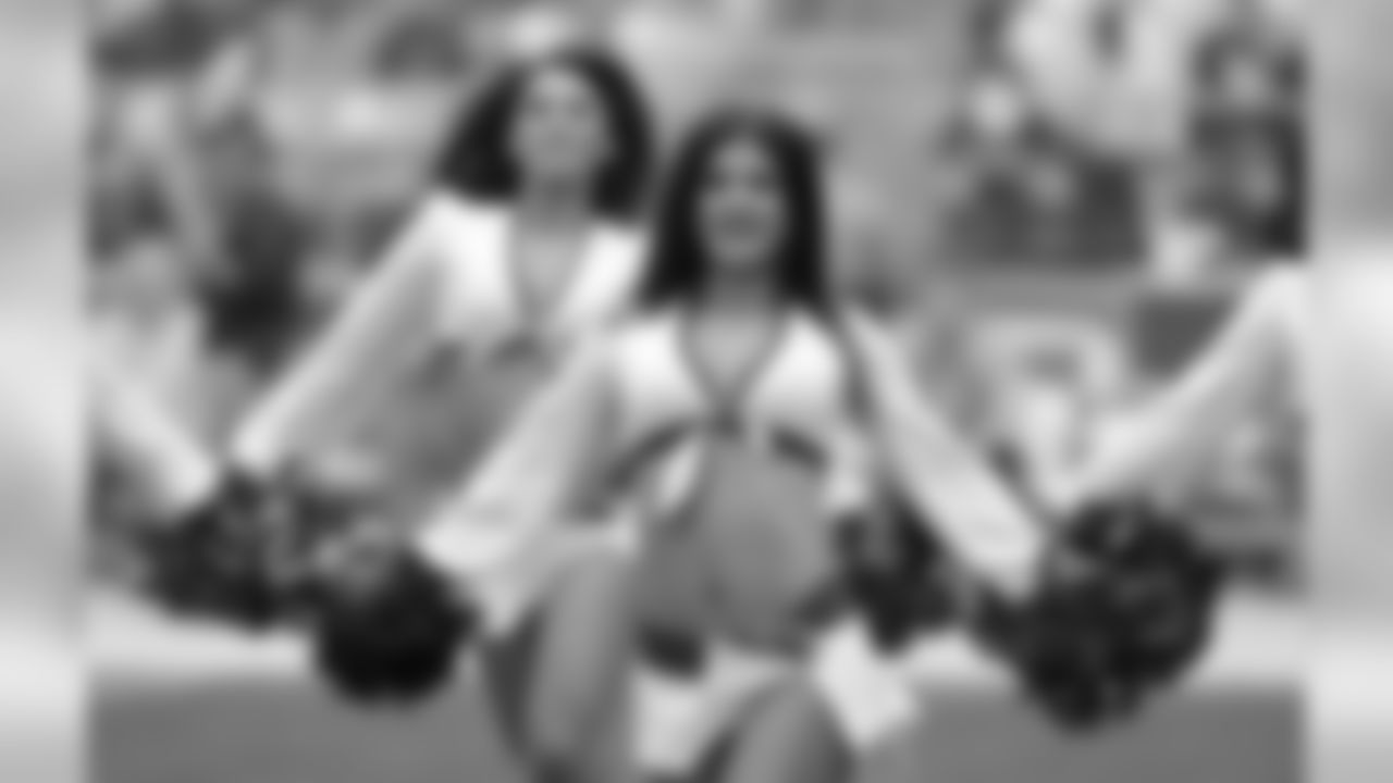 Cardinals cheerleaders perform