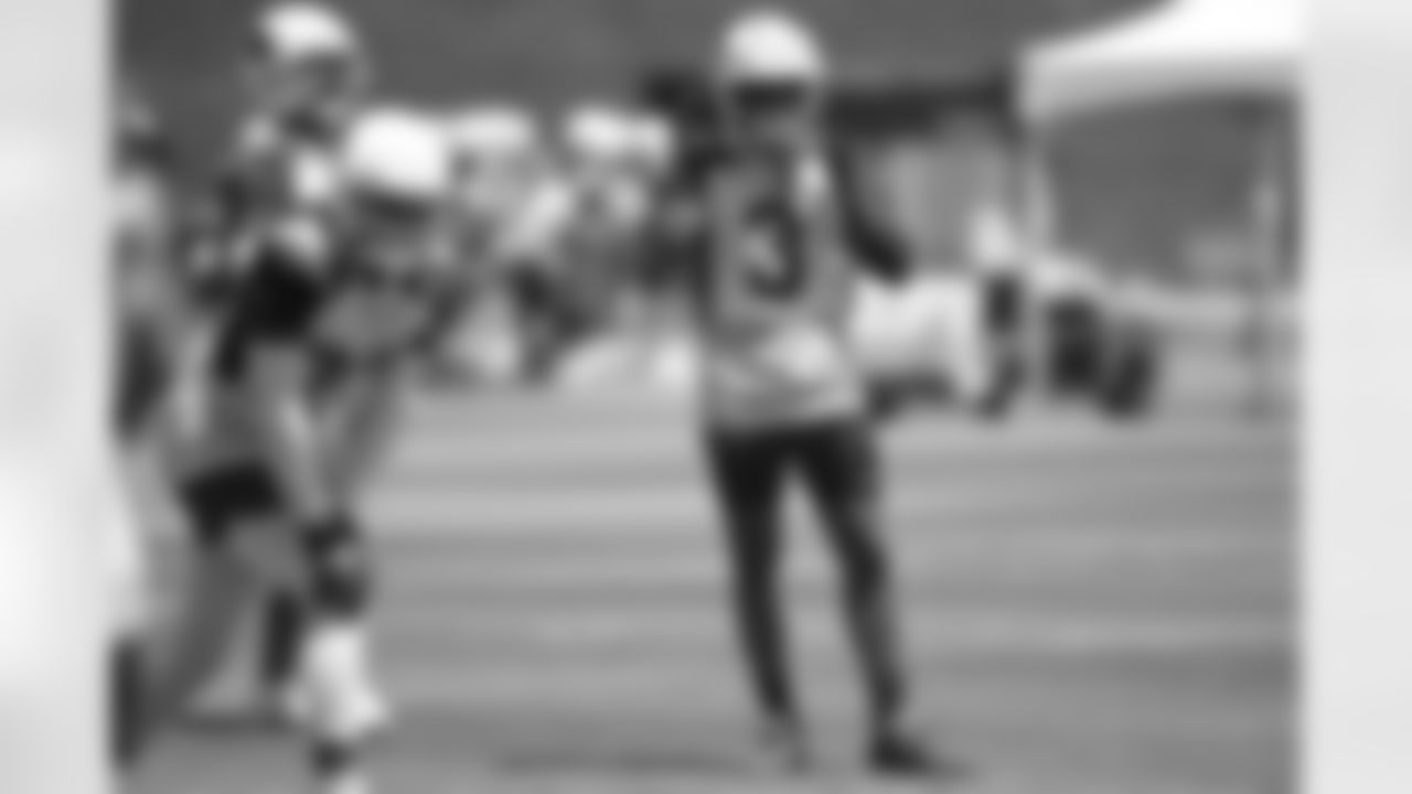 Arizona Cardinals safety Budda Baker (3) practices during Week 2 of the OTA offseason program on Thursday, June 2, 2022 in Tempe, AZ.