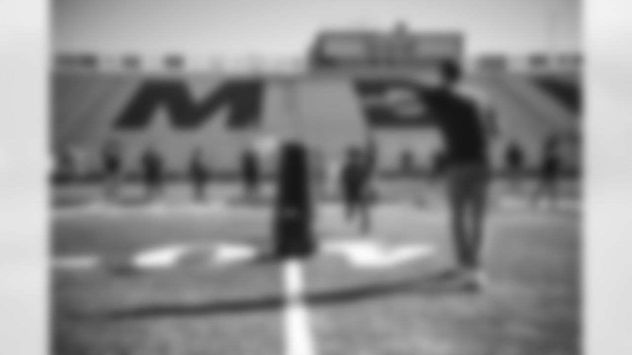 The Arizona Cardinals and State Farm host a Youth Football Camp for elementary students at Marcos De Niza High School on Tuesday, November 15, 2022 in Tempe, AZ.