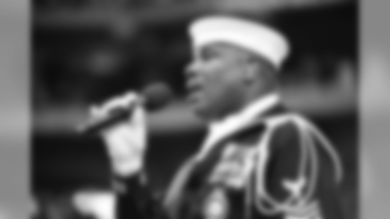 U.S. Navy Retired Officer 1st Class Steven Powell delivered the national anthem