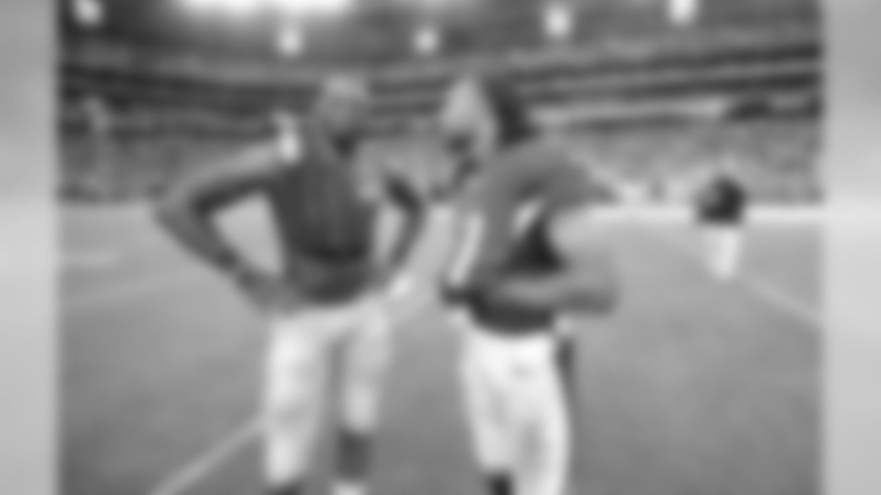 WR Larry Fitzgerald and Lions WR Calvin Johnson