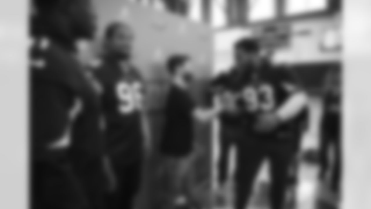 The Arizona Cardinals and the Little Star Foundation give Super Bowl tickets to Kevin Winegar at Eastmark High School on Friday, Jan. 13, 2023 in Mesa, AZ.