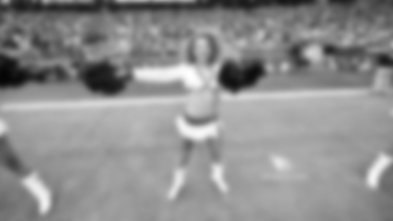 Images of Cardinals cheerleader Alexis from the 2018 season