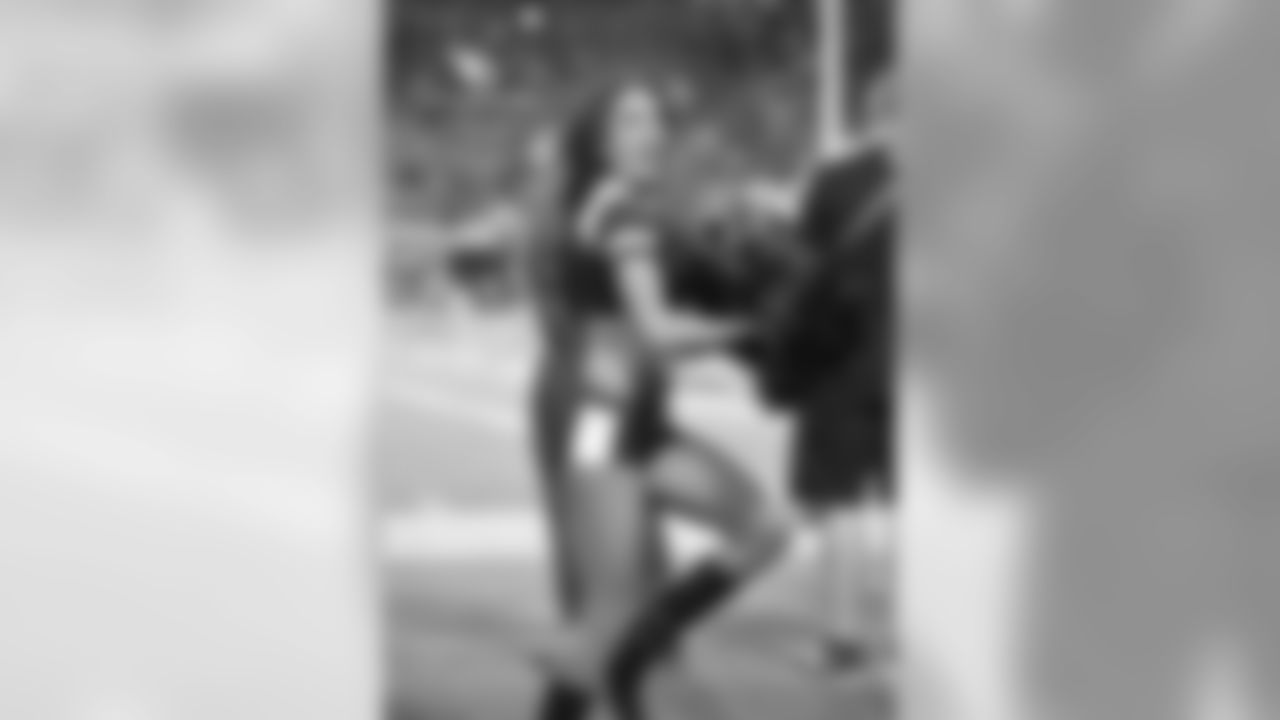 Images of Cardinals cheerleader Angelica from the 2018 season