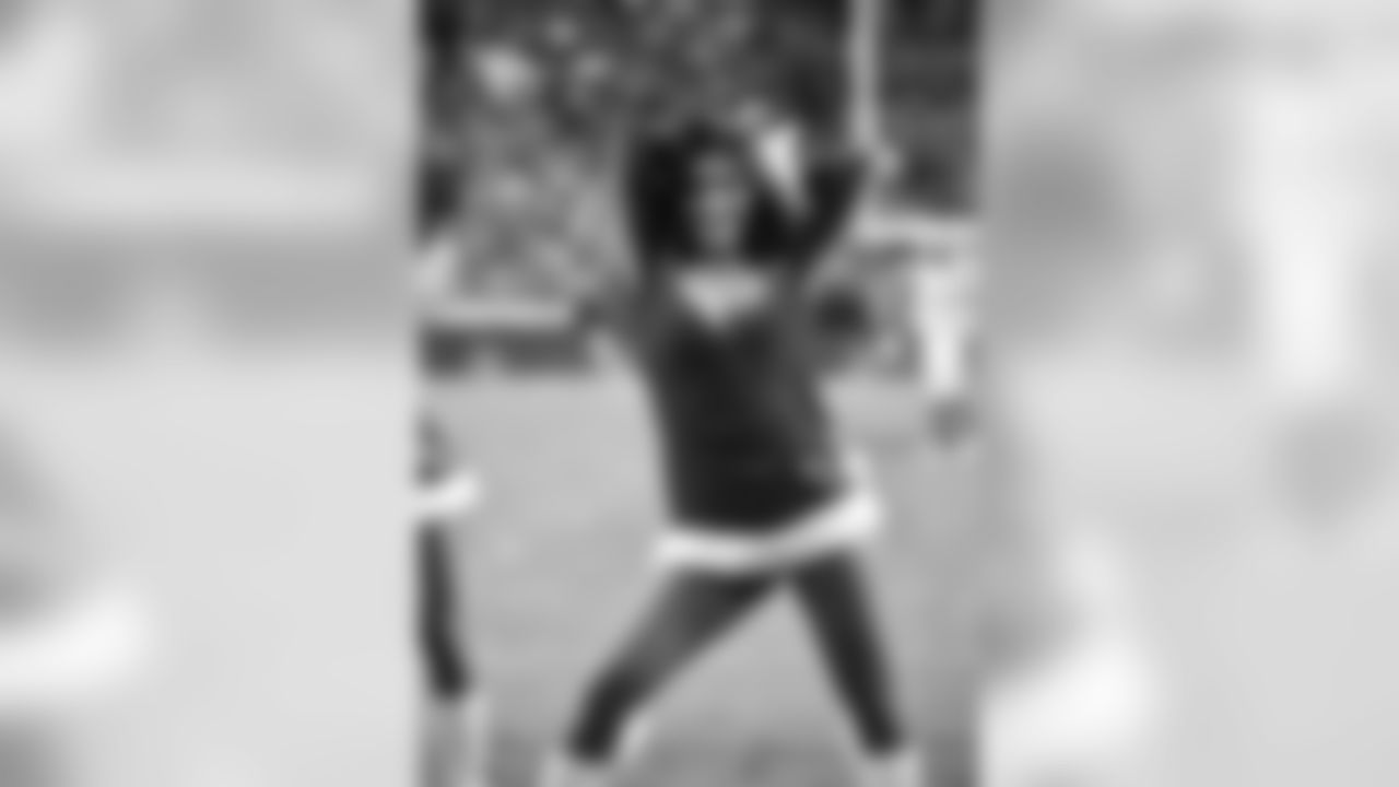 Images of Cardinals cheerleader Vanessa during the 2019 season