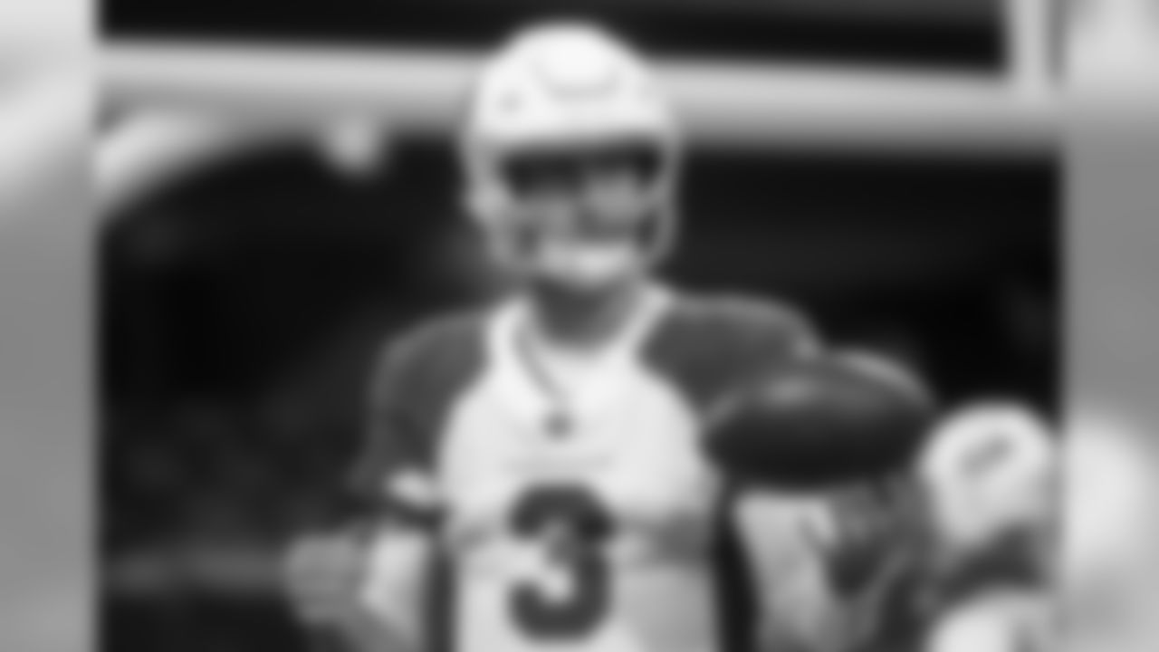 Arizona Cardinals quarterback Josh Rosen (3) warms up before the first half of an NFL football game against the Atlanta Falcons , Sunday, Dec. 16, 2018, in Atlanta.